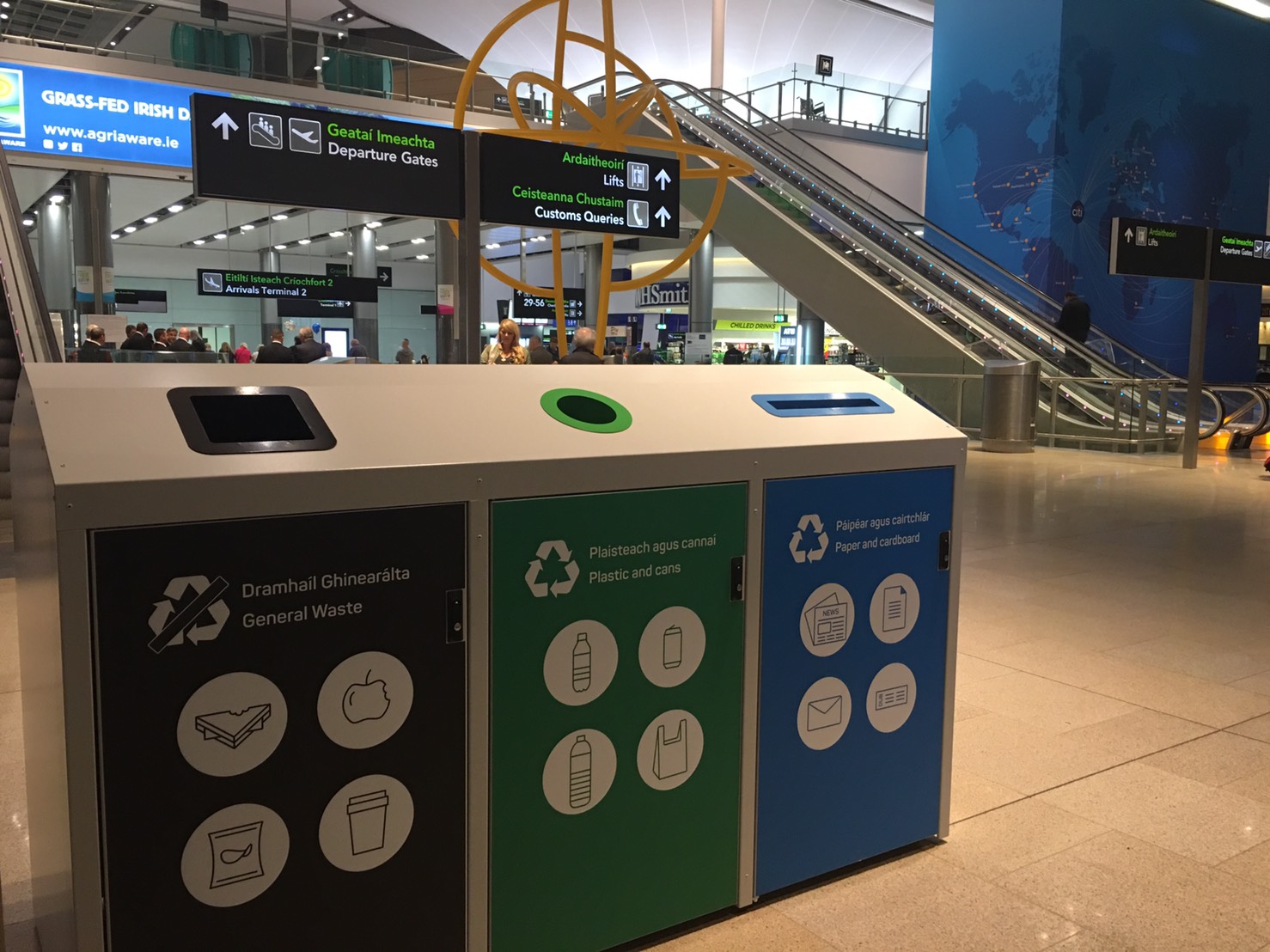 Smart IoT-based bins at Dublin Airport in Ireland