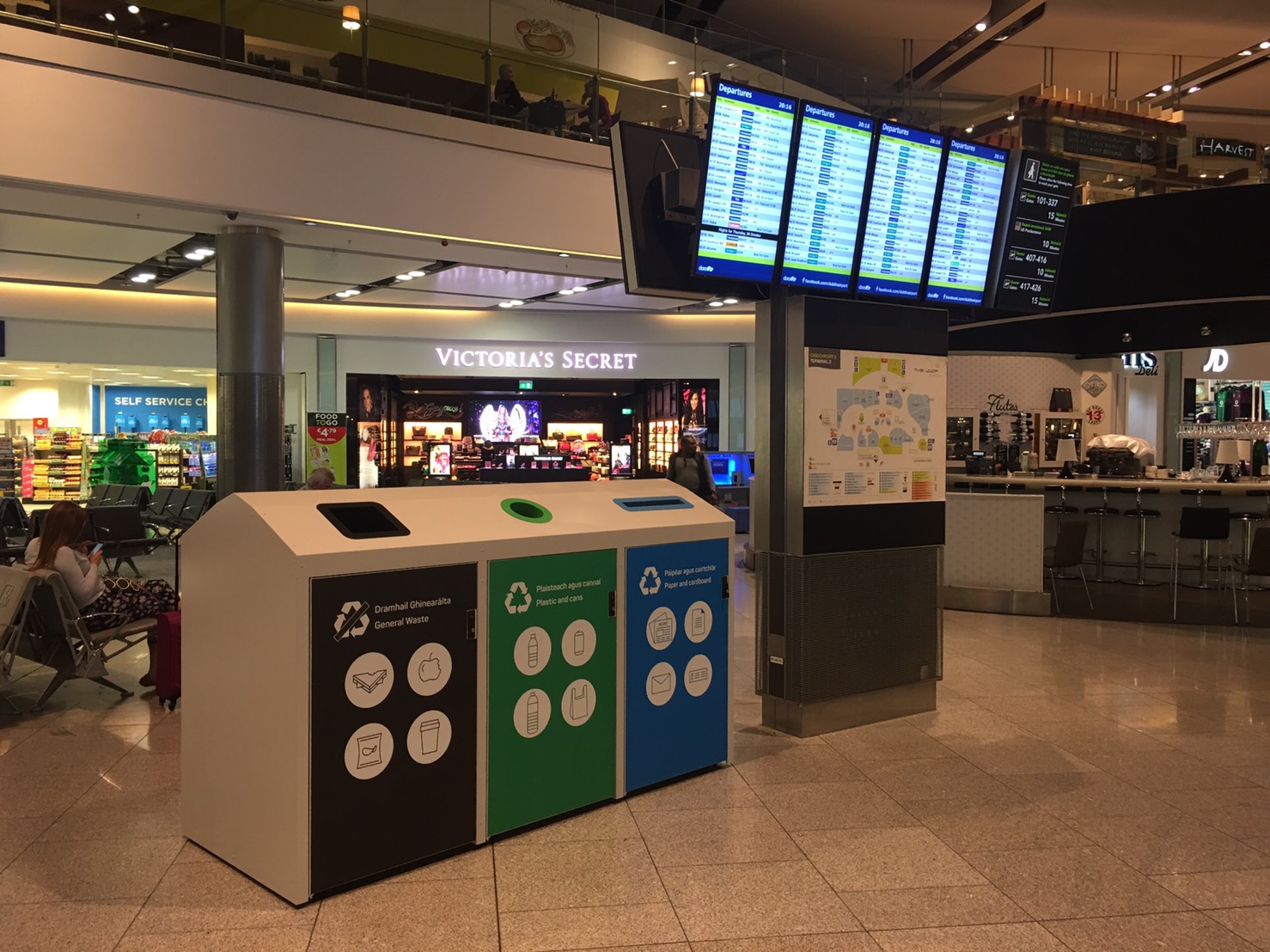 Smart IoT-based bins at Dublin Airport in Ireland