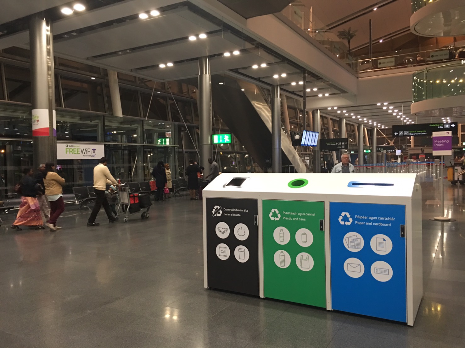 Smart IoT-based bins at Dublin Airport in Ireland